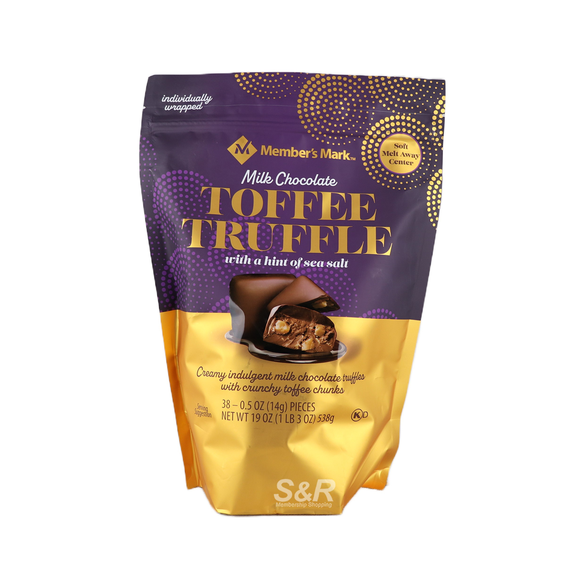 Member's Mark Milk Chocolate Toffee Truffle 538g Member's Mark Milk Chocolate Toffee Truffle 538g